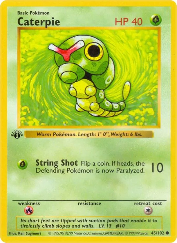 Caterpie card front