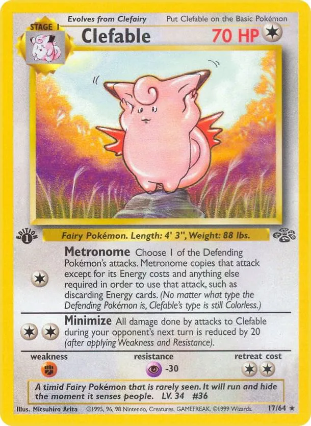 Clefable card front