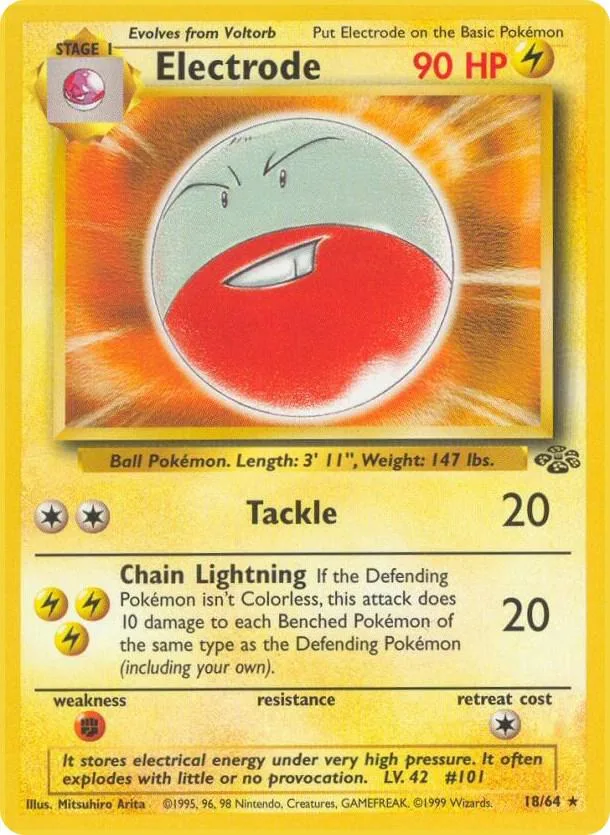 Electrode card front