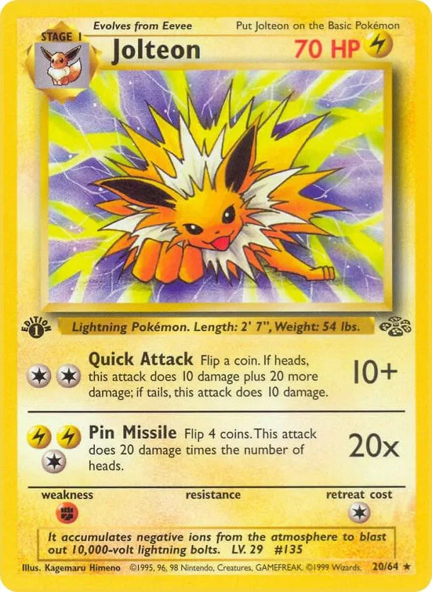 Jolteon card front