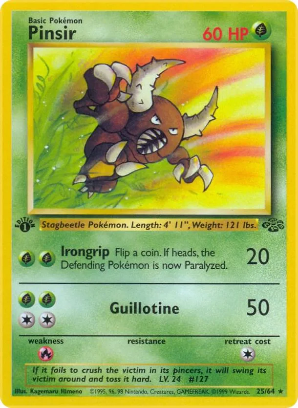 Pinsir card front