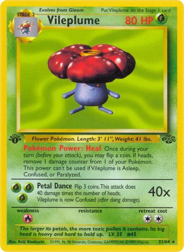Vileplume card front