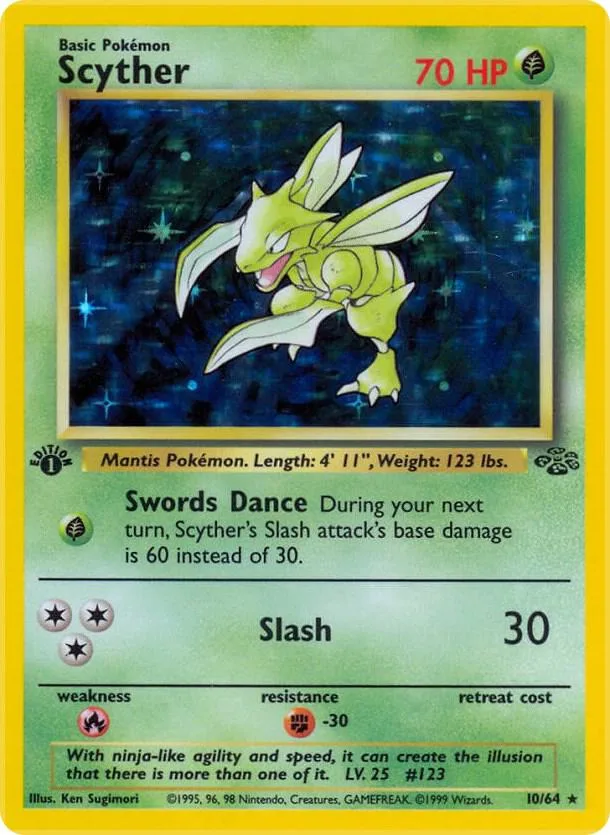 Scyther card front