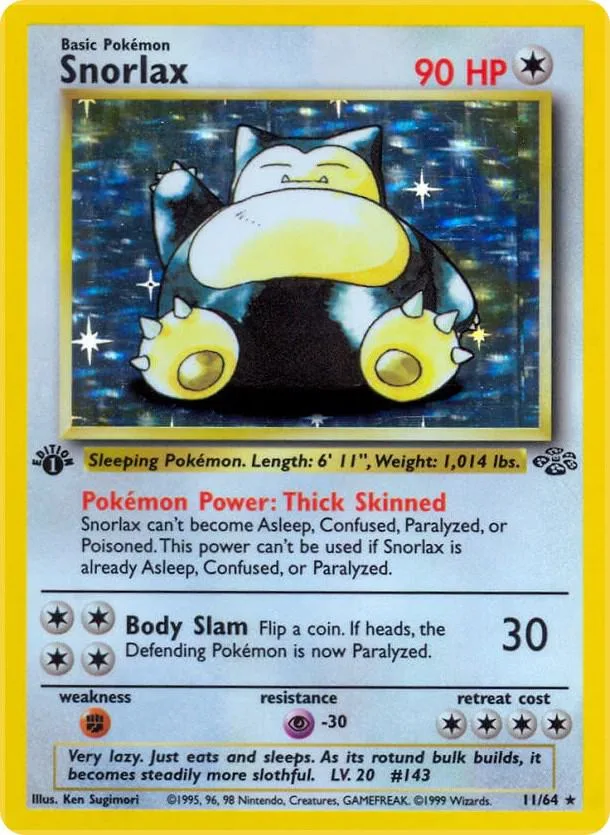 Snorlax card front