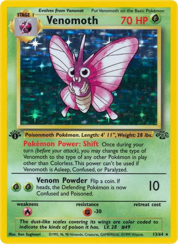 Venomoth card front