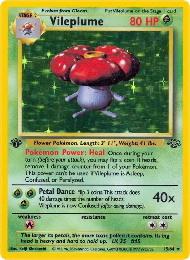 Vileplume card front