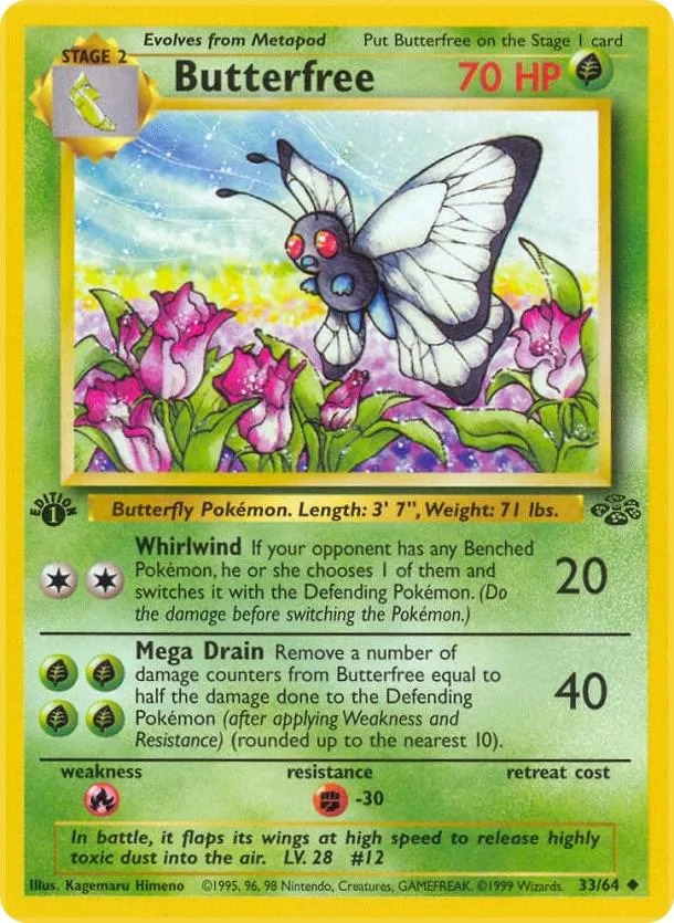 Butterfree card front