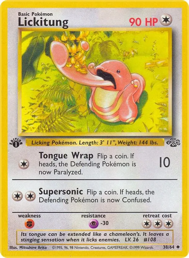 Lickitung card front