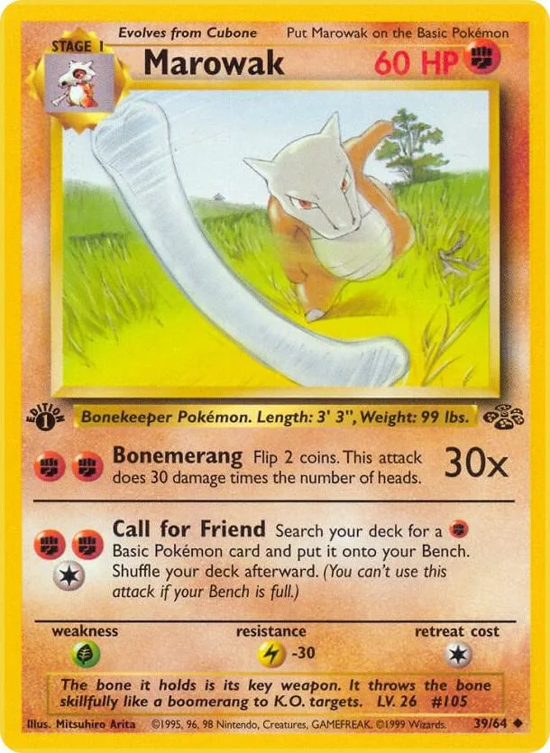 Marowak card front