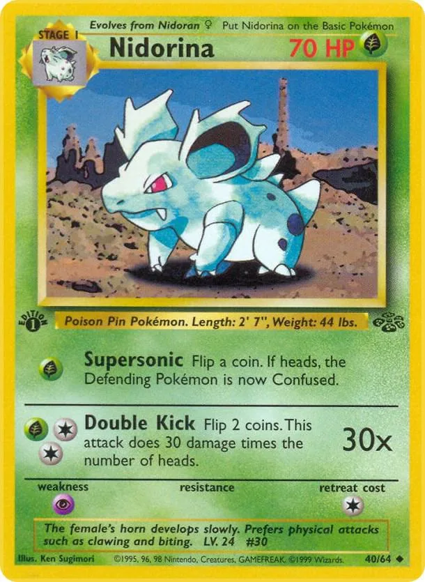 Nidorina card front