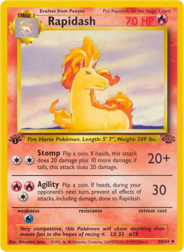 Rapidash card front