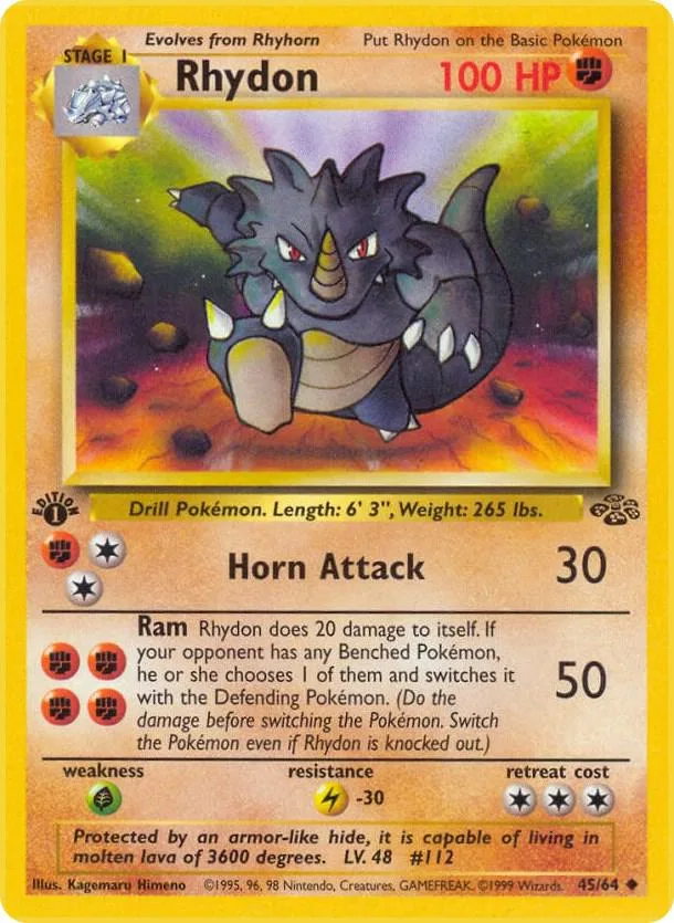 Rhydon card front