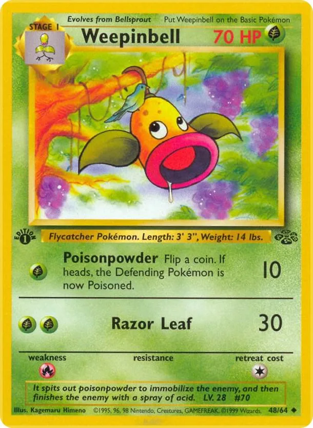 Weepinbell card front