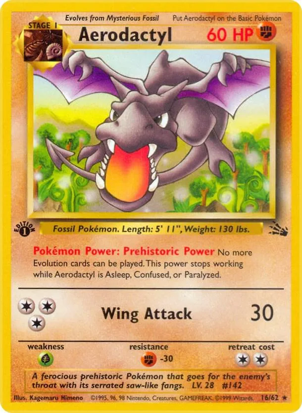 Aerodactyl card front