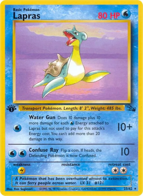 Lapras card front