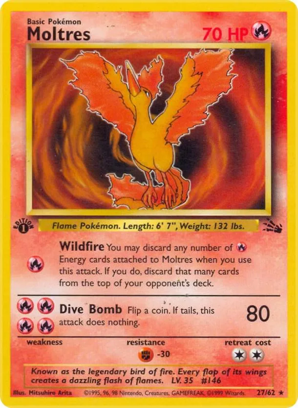 Moltres card front