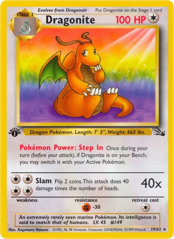 Dragonite card front