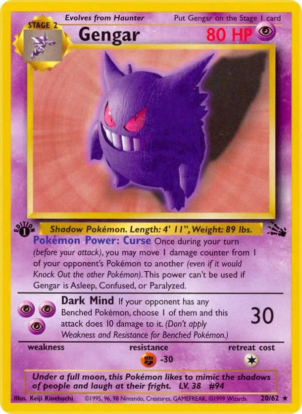 Gengar card front