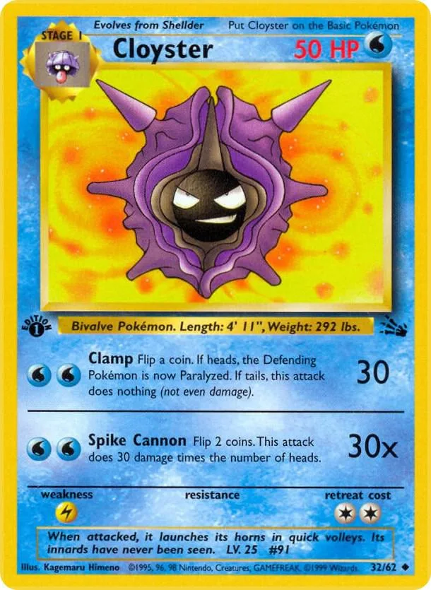 Cloyster card front
