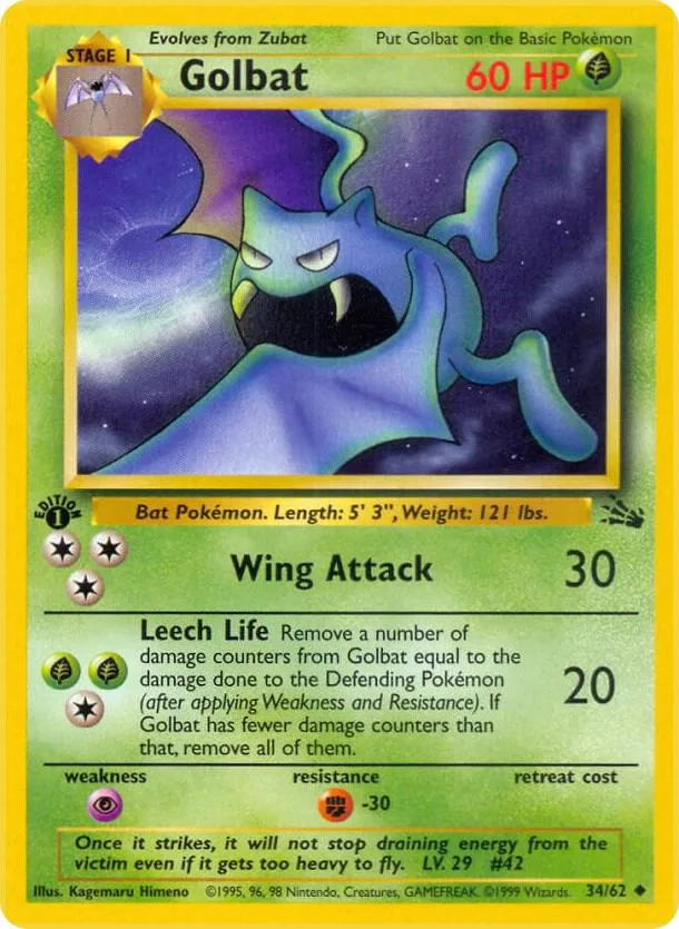 Golbat card front