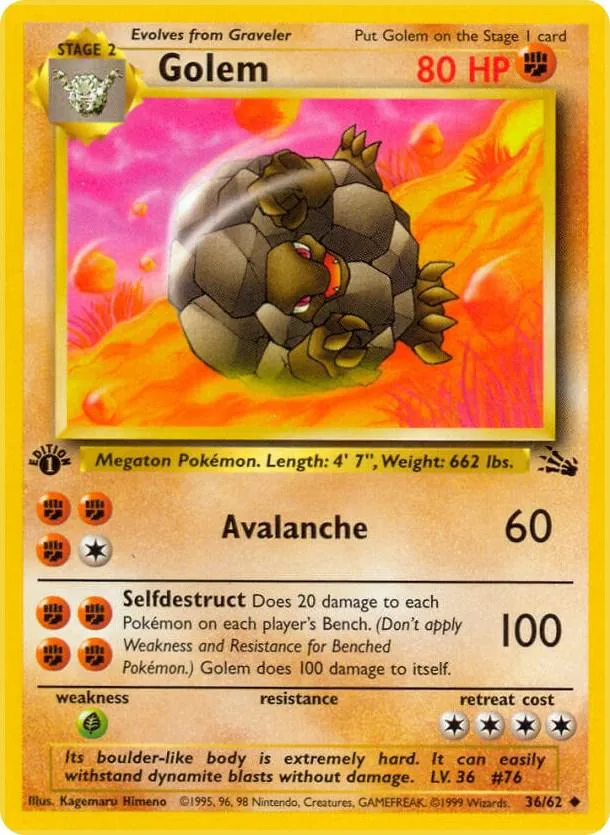 Golem card front