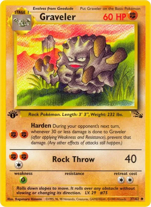 Graveler card front