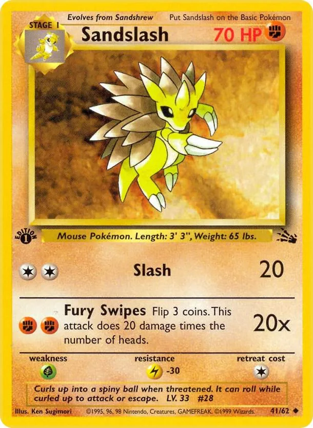 Sandslash card front