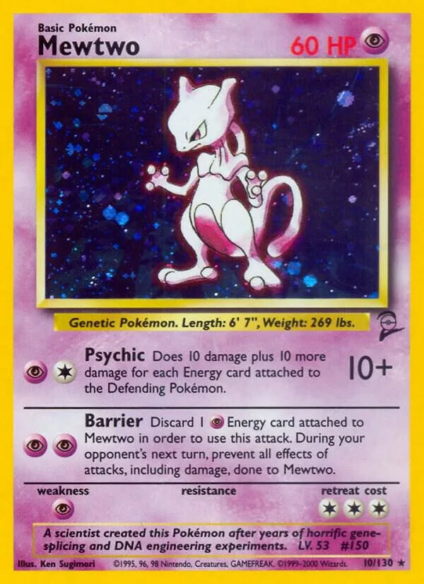 Mewtwo card front