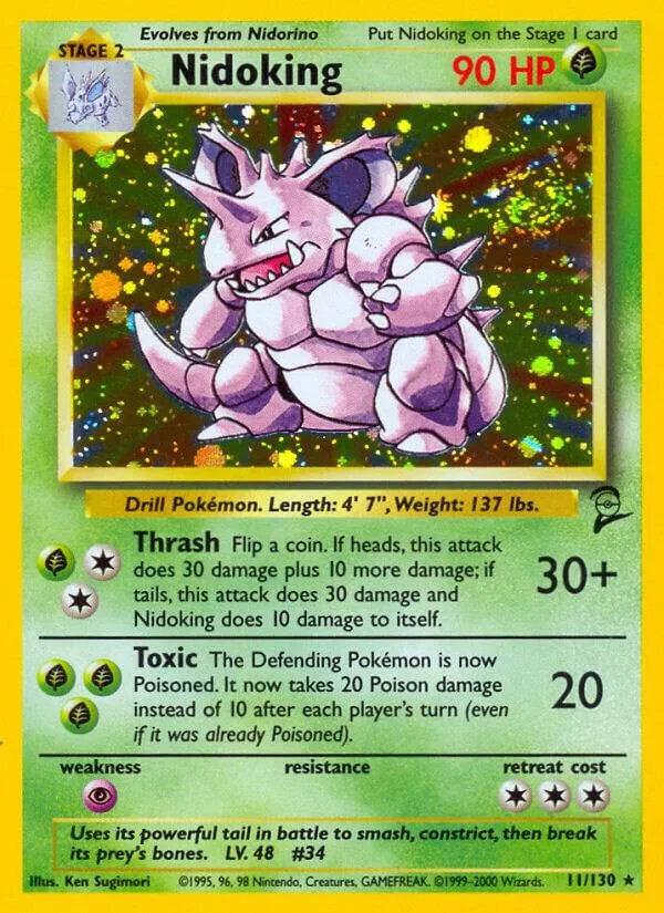 Nidoking card front