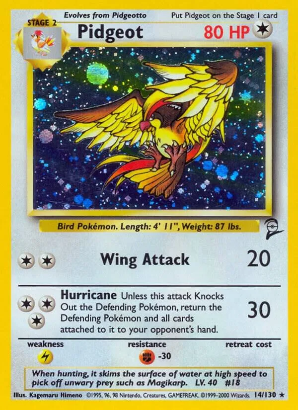 Pidgeot card front