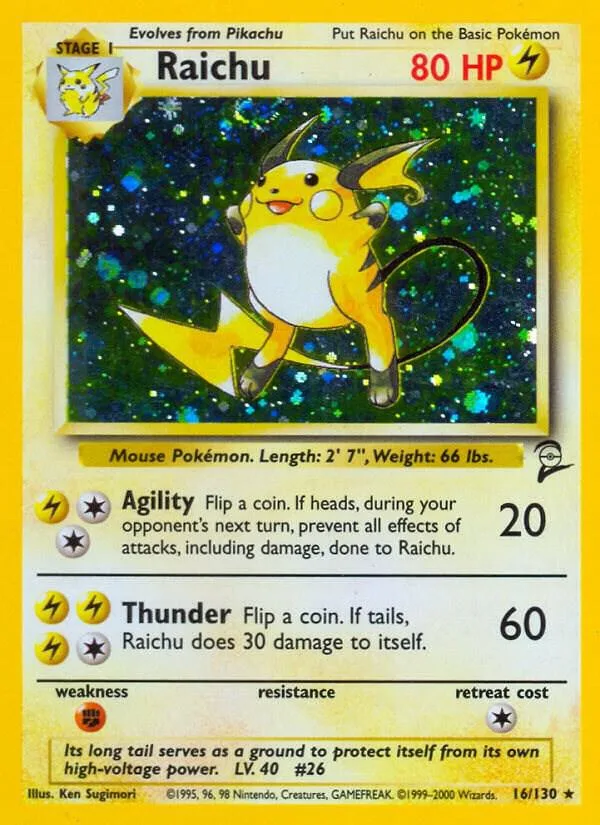 Raichu card front
