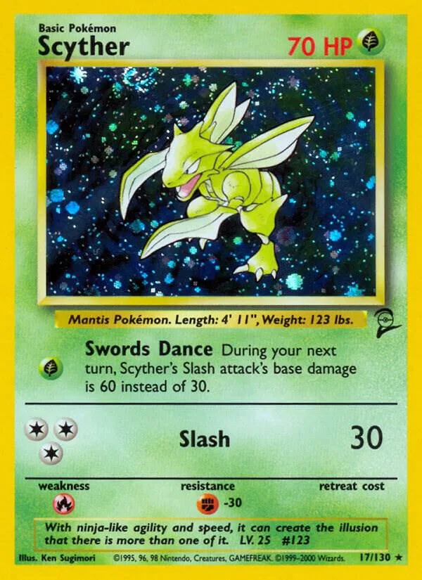 Scyther card front