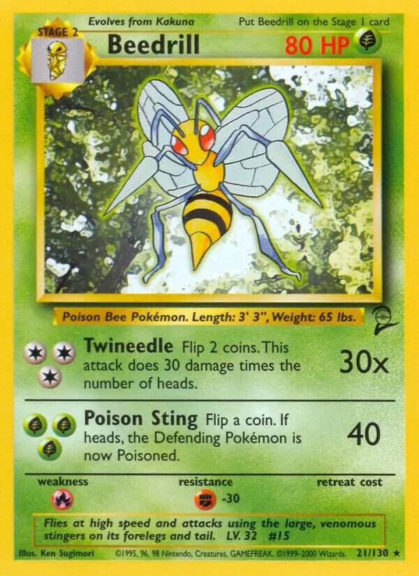 Beedrill card front