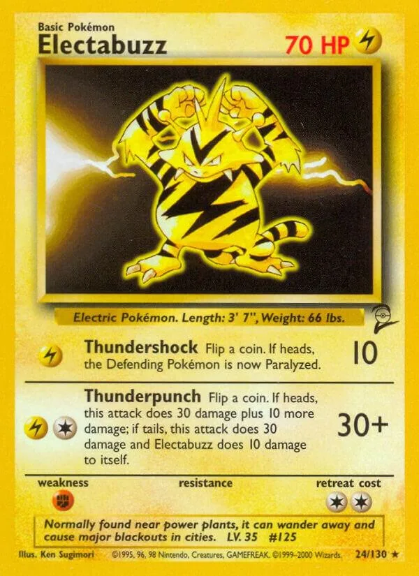 Electabuzz card front