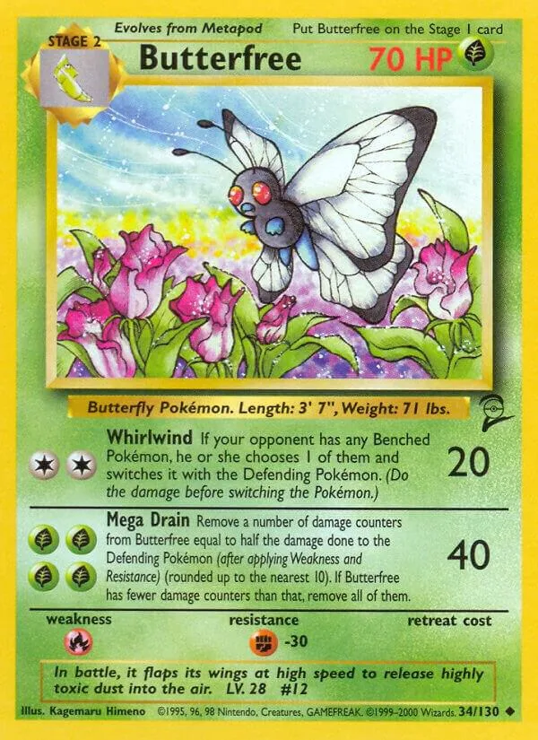 Butterfree card front