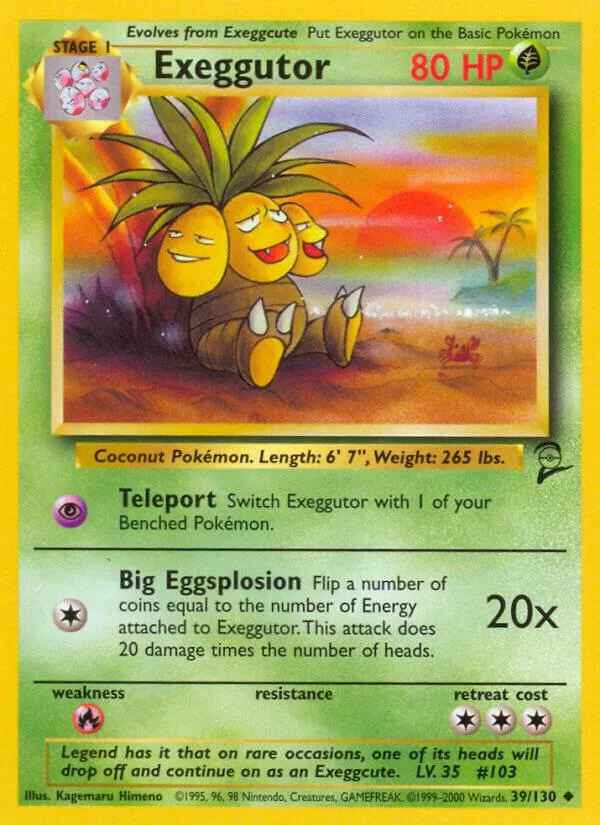Exeggutor card front