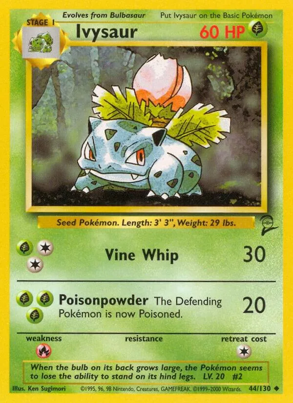 Ivysaur card front
