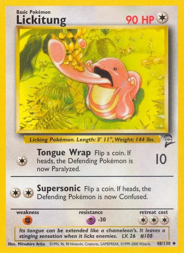 Lickitung card front