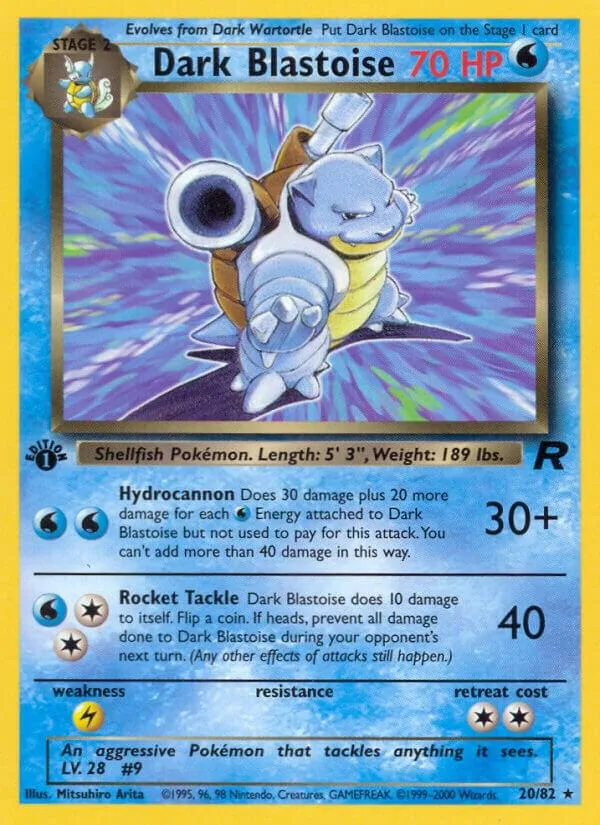 Dark Blastoise card front