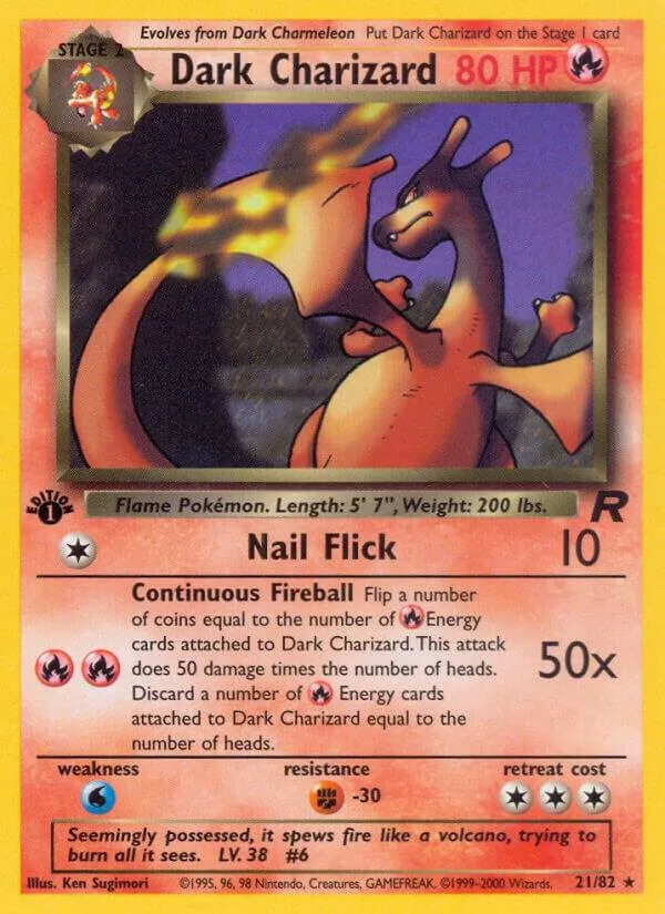 Dark Charizard card front