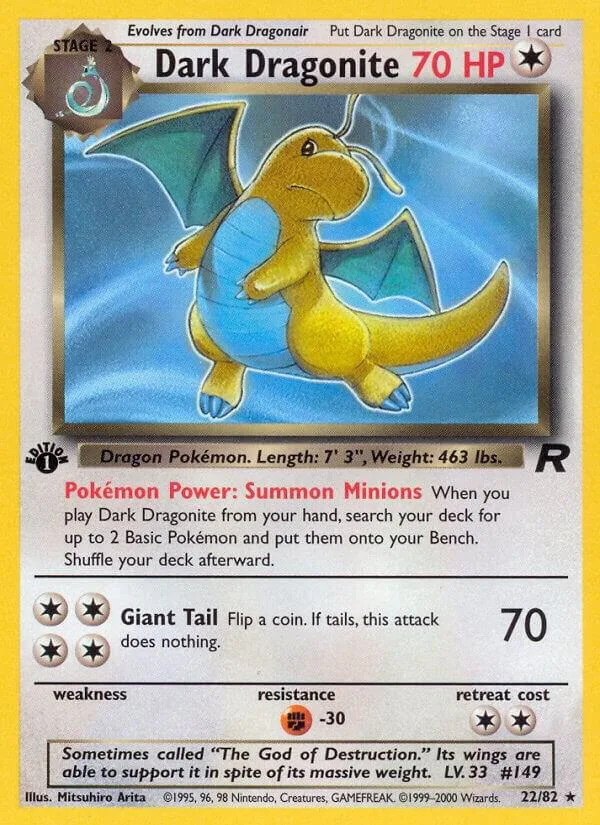 Dark Dragonite card front