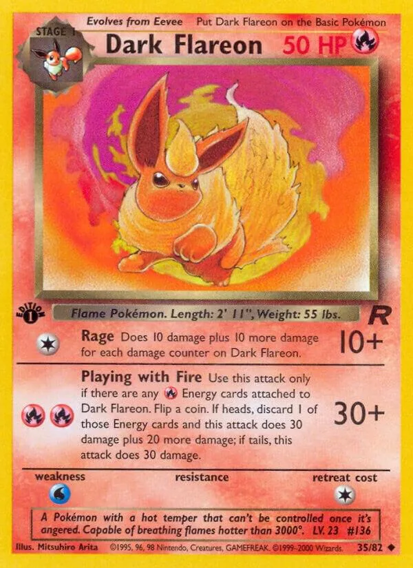 Dark Flareon card front
