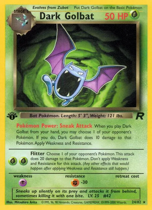Dark Golbat card front