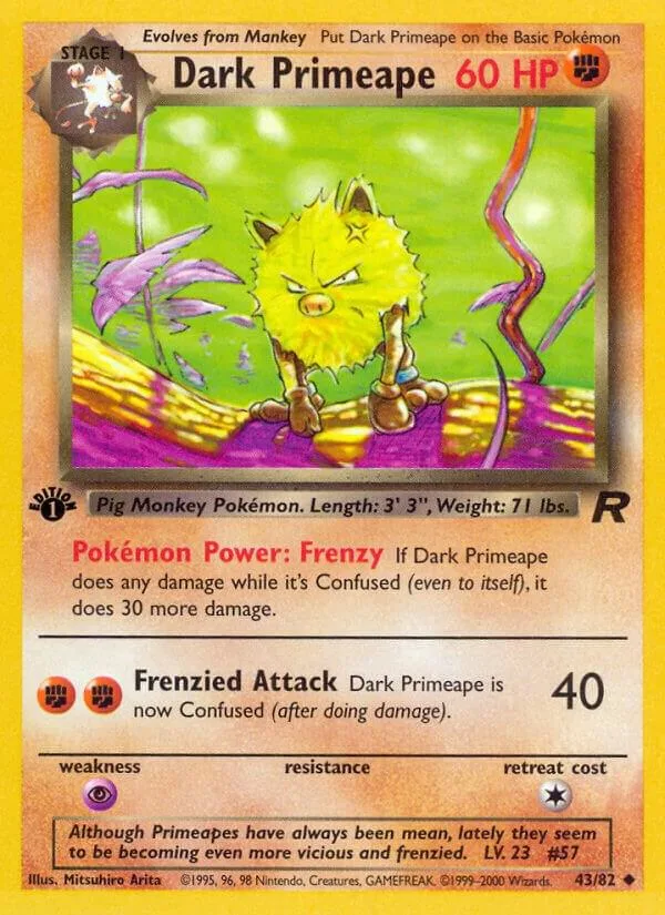 Dark Primeape card front