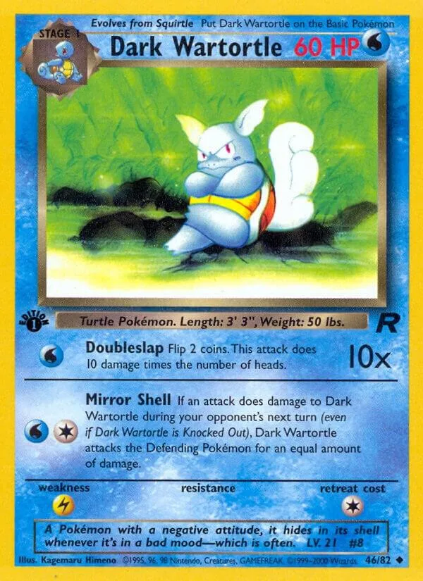 Dark Wartortle card front