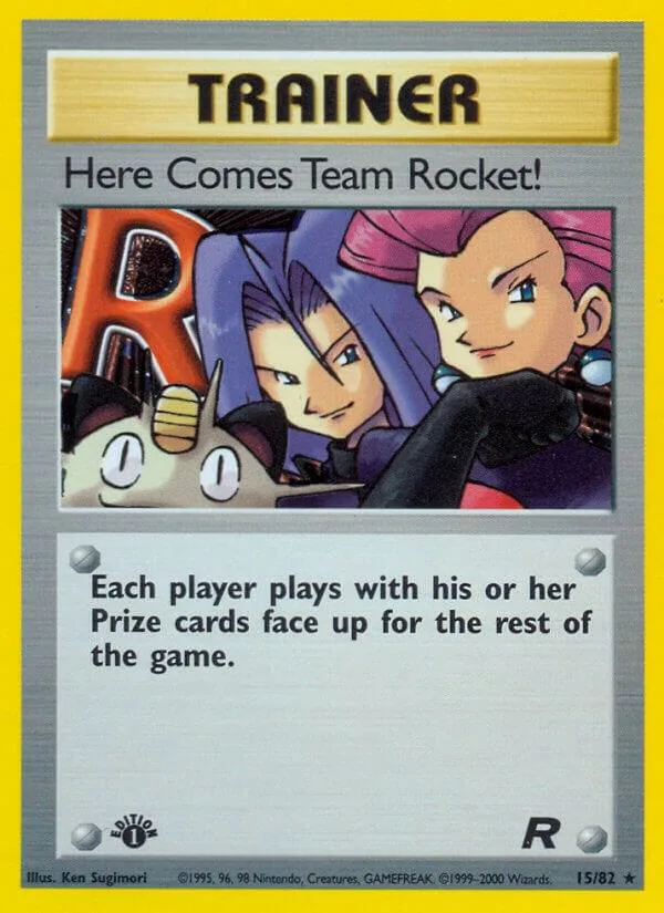 Here Comes Team Rocket! card front