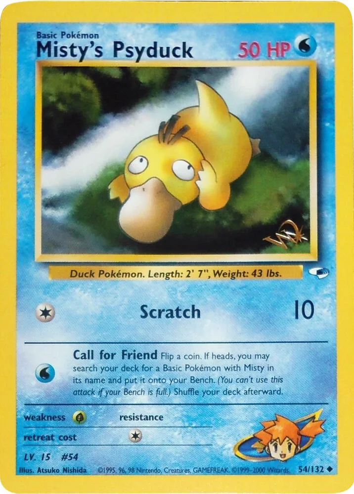 Misty's Psyduck [W Stamped] Normal card