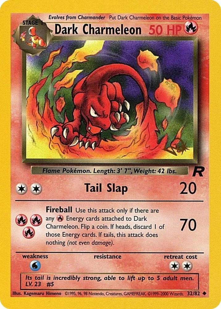 Dark Charmeleon [W Stamped] card front