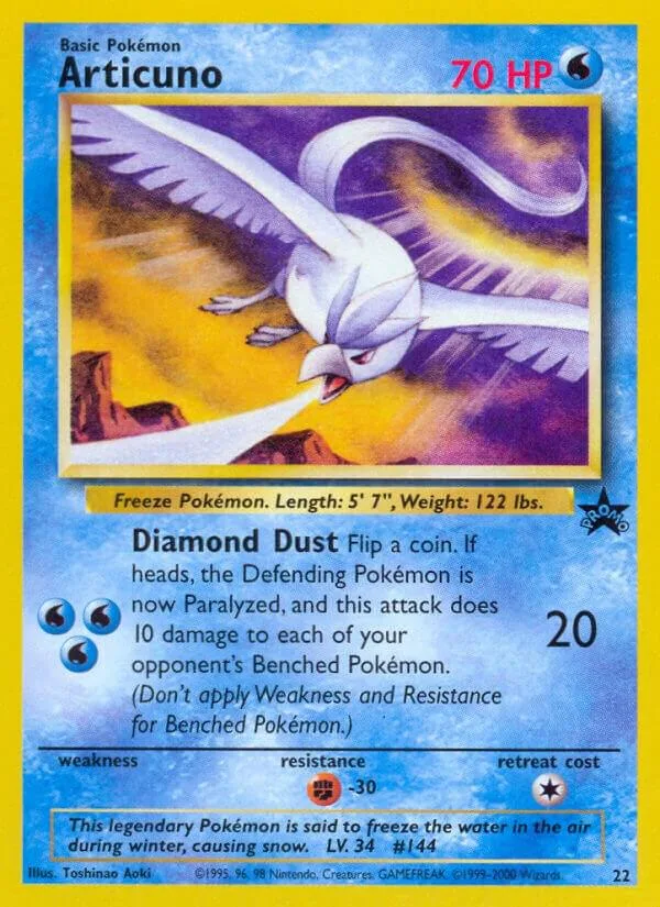 Articuno card front