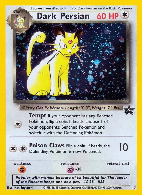 Dark Persian card front